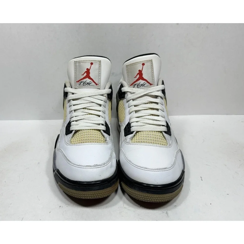 Nike Jordan 4 White Cement Men's Size 9.5 2012 308497-103‎ Shoes Sneakers